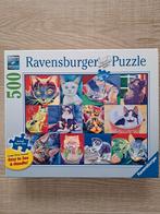 Legpuzzel Ravensburger katten 500 stukjes, Ophalen of Verzenden, Zo goed als nieuw, Legpuzzel