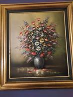 Dit is een olieverfschilderij op canvas, gesigneerd door R W, Ophalen