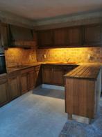 Keuken, Huis en Inrichting, Keuken | Keukenelementen, Ophalen, Gebruikt, Bruin, 200 cm of meer