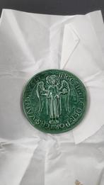 Gegoten keramisch pleisterzegel Stad Brussel 1334, Ophalen of Verzenden