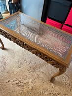 Vintage salontafel, 50 à 100 cm, Verre, Enlèvement, Utilisé