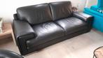 Lederen zetel, Huis en Inrichting, Ophalen, Tweepersoons, Zo goed als nieuw, Rechte bank