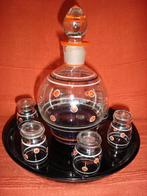 Antiek Karafje met 6 Likeur/Borrel Glaasjes, Ophalen of Verzenden