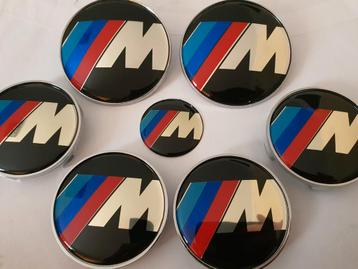 Bmw emblemen M style set van 7x logo's e60 e90 e39 e46 e36 beschikbaar voor biedingen