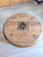 Table basse vintage, Huis en Inrichting, Tafels | Salontafels, Ophalen, Rond, Eikenhout