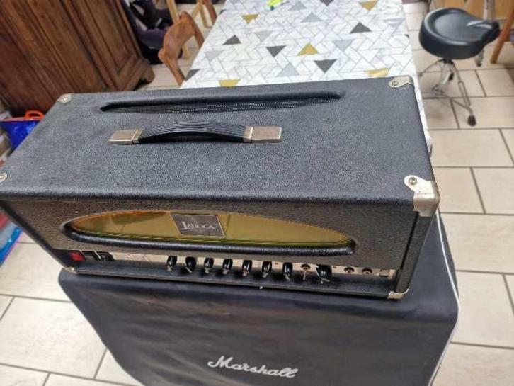 Laboga buizengitaarversterker met 4*12 kast, Muziek en Instrumenten, Versterkers | Bas en Gitaar, Zo goed als nieuw, Gitaar, 50 tot 100 watt