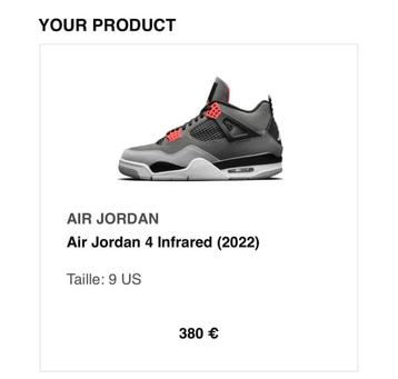 Basket jordan 4 pointure 42.5 beschikbaar voor biedingen