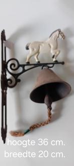 Brocante gietijzeren tuinbel, Antiek en Kunst, Ophalen of Verzenden