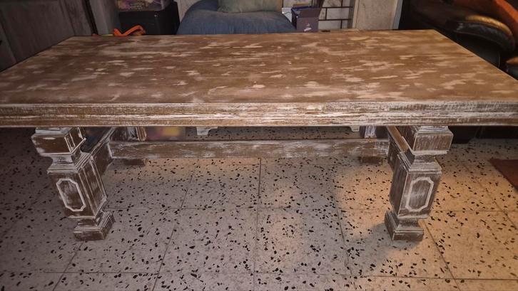 Table de salon en cérusé., Huis en Inrichting, Tafels | Salontafels, Ophalen