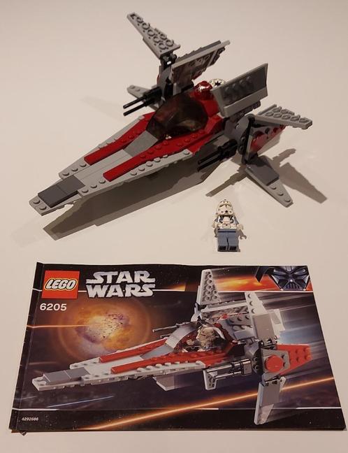 Lego Star Wars - 6205 - V-wing Fighter - 100% Compleet, Enfants & Bébés, Jouets | Duplo & Lego, Comme neuf, Lego, Ensemble complet