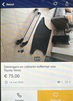 Dakdragers en rubberen koffermat, Ophalen, Gebruikt
