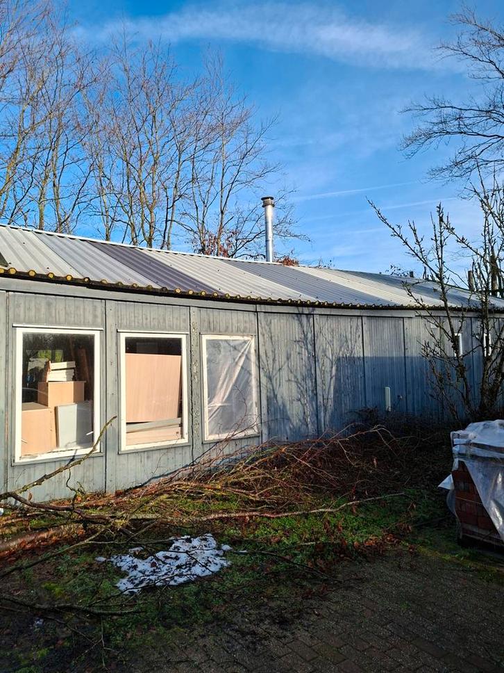 Tijdelijke woning houten chalet, Tuin en Terras, Tuinhuizen, Ophalen