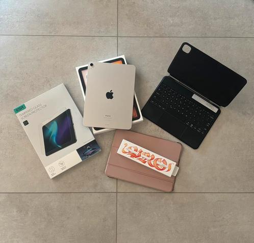 11-inch iPad Air 2024, Wi-Fi, 128gb, sterrenlicht., Computers en Software, Apple iPads, Apple iPad, Wi-Fi, 11 inch, 128 GB, Rose Goud
