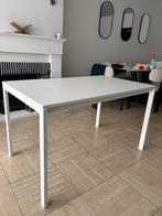 Table blanche moderne, Maison & Meubles, Enlèvement, Comme neuf, Rectangulaire, Métal