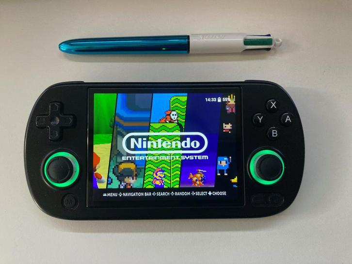 Retrogame console Anbernic RG40XX H met case, Games en Spelcomputers, Spelcomputers | Overige, Zo goed als nieuw, Ophalen of Verzenden