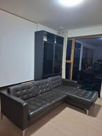 Hoekzetel bruin kunstleer 50 euro. Voor zaterdag 24/01, Huis en Inrichting, Zetels | Zetels, Ophalen, Gebruikt, 125 tot 150 cm