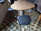 Hoge tafel met 3 hoge stoelen, Huis en Inrichting, Ophalen, Gebruikt