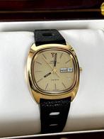 Omega Megaquartz 32KHz Genève, Handtassen en Accessoires, Horloges | Heren, Leer, Polshorloge, Ophalen of Verzenden, Zo goed als nieuw
