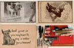 4 Oude geillustreerde ansichtkaarten honden, U.S.A, Collections, Cartes postales | Animaux, Affranchie, Chien ou Chat, Enlèvement ou Envoi