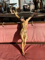 Zeer oud beeld christus 60cm, Ophalen, Gebruikt, Beeld(je), Christendom | Katholiek