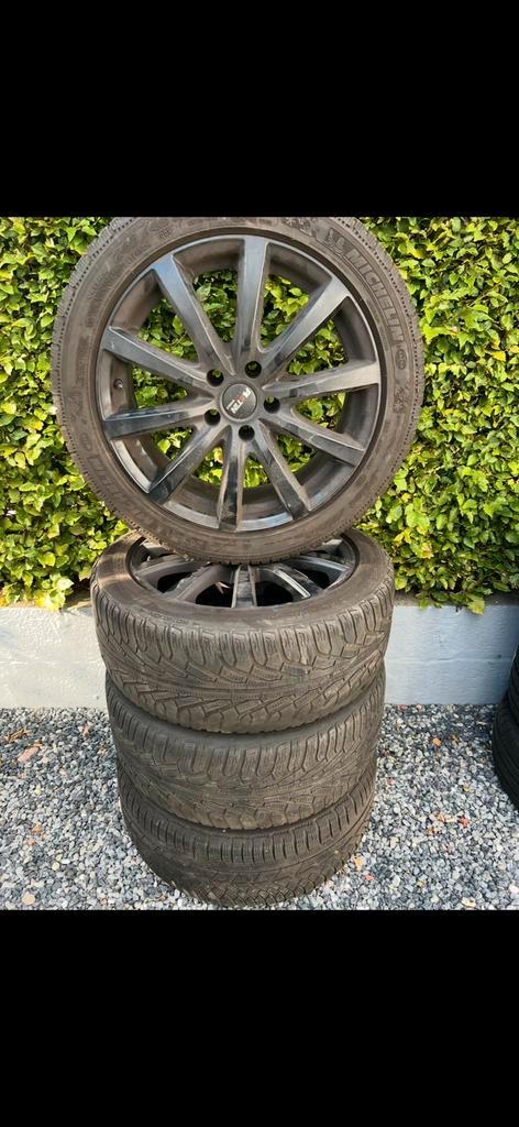 Winterbanden op alu velg 5x114,5, Autos : Pièces & Accessoires, Pneus & Jantes, Jante(s), Pneus hiver, Enlèvement