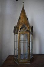 Grote lantaarn metaal / glas KERKTOREN EXCUSIEF cadeau kado, Ophalen of Verzenden