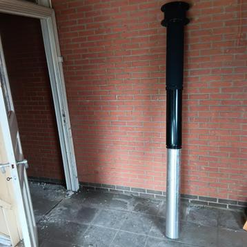 rookgasafvoerbuis Ubbink enkelwandig + kap beschikbaar voor biedingen