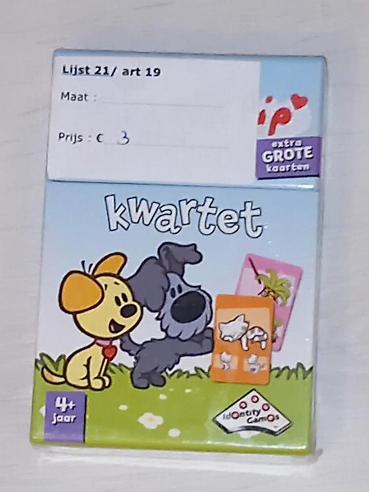 Woezel en Pip junior kwartet NIEUW, Hobby en Vrije tijd, Gezelschapsspellen | Kaartspellen, Ophalen