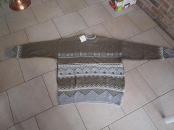 pull jacquard taille 2XL