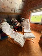 Lounge zetels wit set 2 stuks, Huis en Inrichting, Ophalen