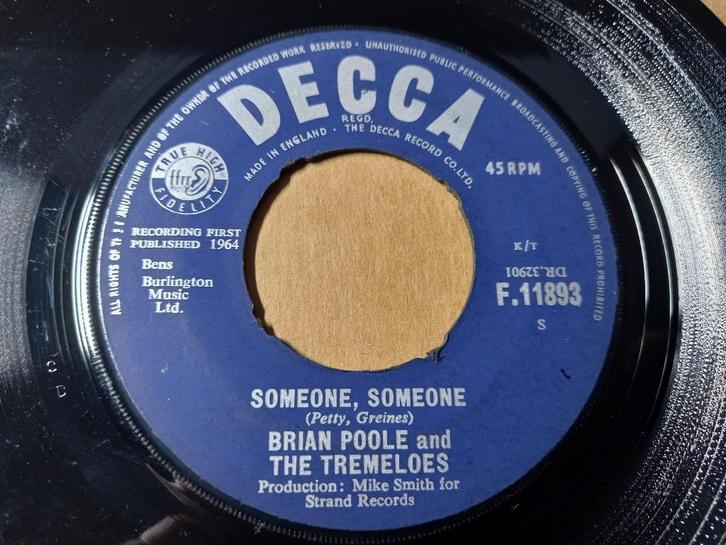 Brian Poole And The Tremeloes – Someone, Someone '7, Cd's en Dvd's, Vinyl Singles, Zo goed als nieuw, Single, Pop, 7 inch, Ophalen of Verzenden