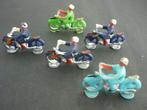 5 motards Salza tour de France, Collections, Jouets miniatures, Utilisé, Envoi