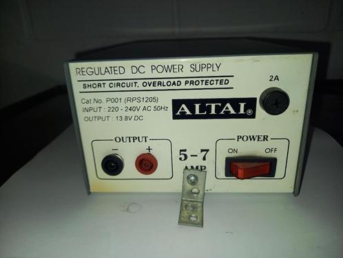 Power Supply 13,8V DC Altai 5 - 7 A, Hobby en Vrije tijd, Elektronica-componenten, Gebruikt, Ophalen of Verzenden