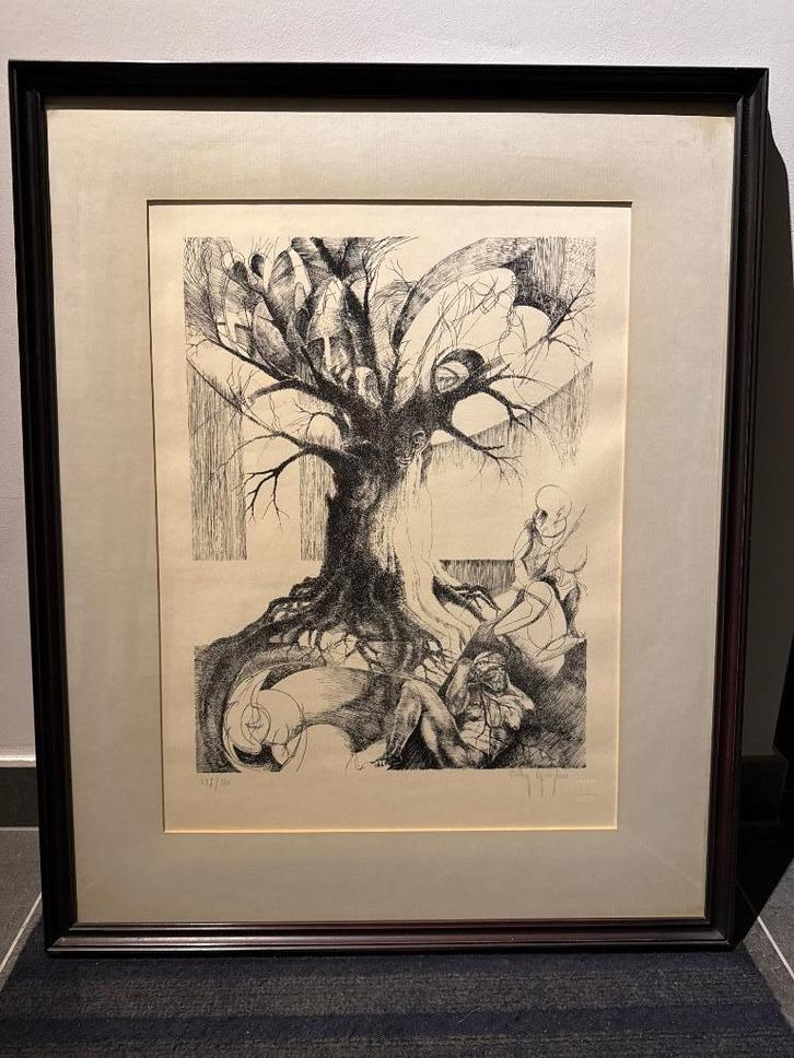 Ets van Vicky Gruyters, Antiek en Kunst, Kunst | Etsen en Gravures, Ophalen