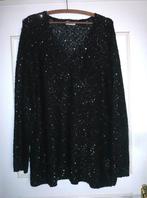 Zwarte trui met kleine pailletten - maaat XXL -ALS NIEUW !, Zwart, Trui of Vest, Ophalen of Verzenden, Zo goed als nieuw