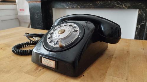 Téléphone Bakélite De 1950 Noir, Antiquités & Art, Curiosités & Brocante, Enlèvement ou Envoi