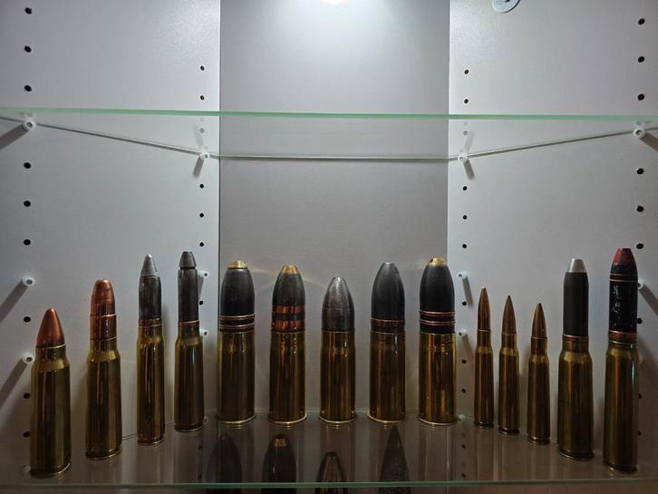 LOT 02  Diverse obussen, hulzen, patronen, kogels. INERT !, Verzamelen, Militaria | Tweede Wereldoorlog, Ophalen of Verzenden