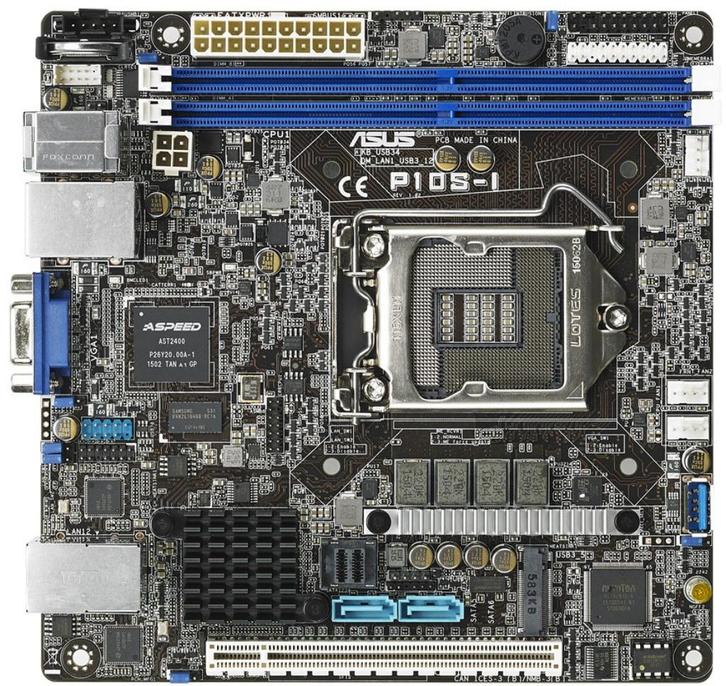 ASUS P10S-I / mini ITX / LGA1151 / C232, Computers en Software, Moederborden, Zo goed als nieuw, Intel, DDR4, Ophalen