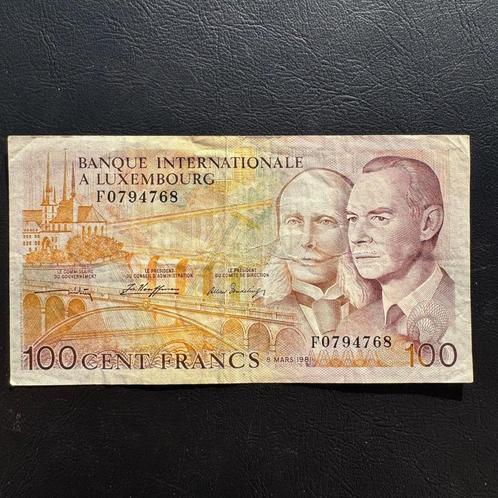 Luxemburg - 100 francs 1981 - P 14Aa - VF - 997, Postzegels en Munten, Bankbiljetten | Europa | Niet-Eurobiljetten, Los biljet