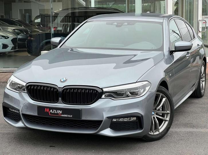 BMW 5 Serie 520 iA * Pack M * Full LED * 1er Prop * Carnet C, Auto's, BMW, Bedrijf, Te koop, 5 Reeks, ABS, Achteruitrijcamera