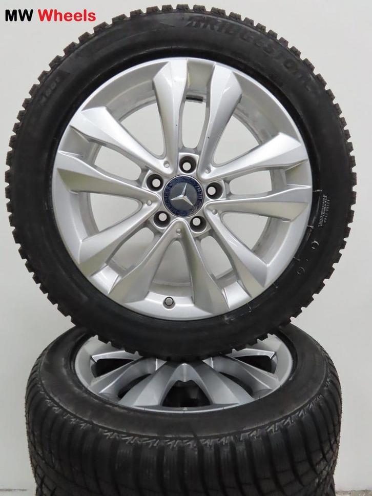 Originele Mercedes 17 inch velgen C W205 nieuwe winterbanden, Auto-onderdelen, Banden en Velgen, Banden en Velgen, Winterbanden