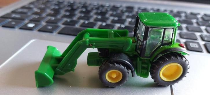 LK 0825 SIKU FARMERS JOHN DEERE 9630 KIPPER 1/87 ., Hobby en Vrije tijd, Modelauto's | 1:87, Zo goed als nieuw, Hijskraan, Tractor of Landbouw