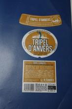 Bieretiket Tripel d' Anvers, Ophalen of Verzenden, Gebruikt, Overige typen, Overige merken