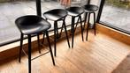 Set van 4 Hay barstoelen, Huis en Inrichting, Gebruikt, Met voetsteun, 60 tot 90 cm, 4 krukken