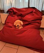 Pouf, Enlèvement, Utilisé, Rouge, Pouf