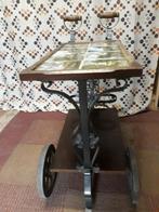 Desserte rectangulaire sur roulettes et rangement bouteilles, Maison & Meubles, Enlèvement, Rectangulaire