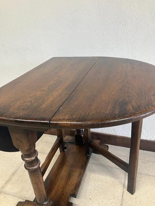 bijzettafel, Huis en Inrichting, Tafels | Bijzettafels, Zo goed als nieuw, Ovaal, 60 cm of meer, 75 cm of meer, Hout, Ophalen