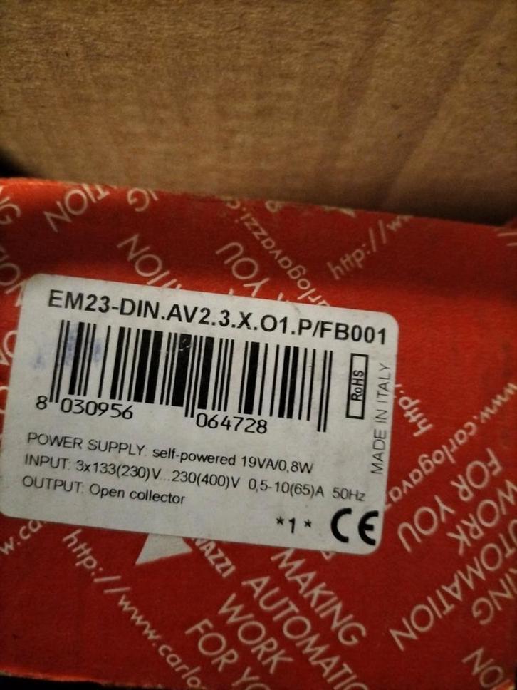 KWH meter Carlo Gavazzi EM23-DIN.AV2.3.X.01.P/FB001, Doe-het-zelf en Bouw, Overige Doe-Het-Zelf en Bouw, Nieuw, Ophalen of Verzenden
