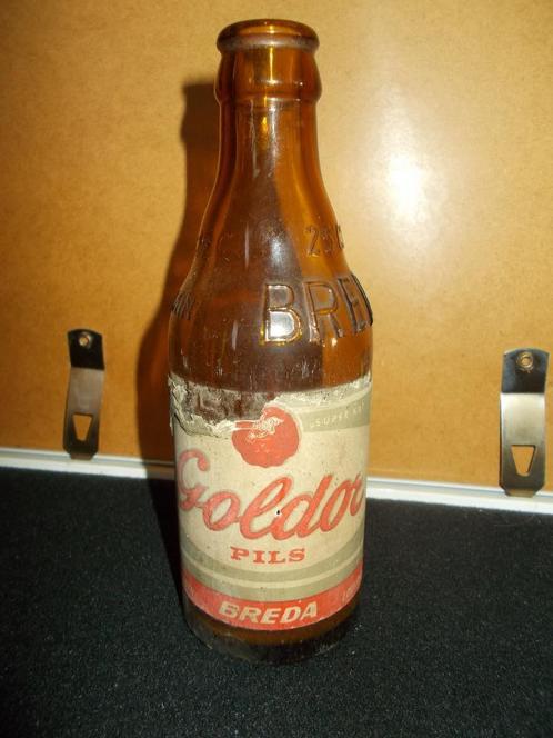 LEUVEN - oude bierfles 25CL - Brij. BREDA - Goldor - 1956, Verzamelen, Biermerken, Gebruikt, Flesje(s), Stella Artois, Ophalen of Verzenden