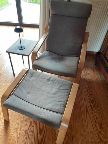 Set van 2 ikea fauteuils met voetenbank beschikbaar voor biedingen